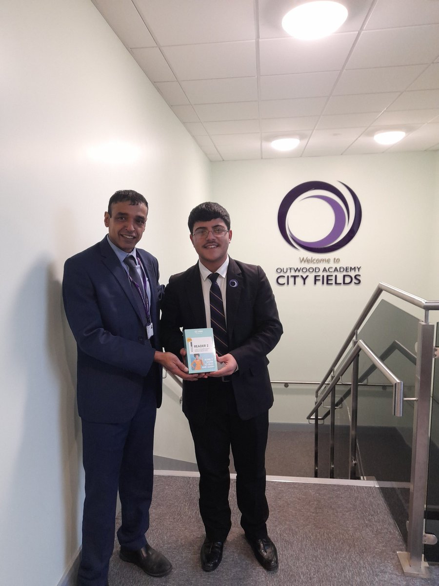 I had the privilege of visiting @Outwood_CityF this week to deliver a special gift to one of their pupils. Another kind gesture from <a href="/ScanningPens/">Scanning Pens</a> as part of our collaboration work. He was a fantastic amabassador for the academy and inclusion! Well done! #Reading #inclusion