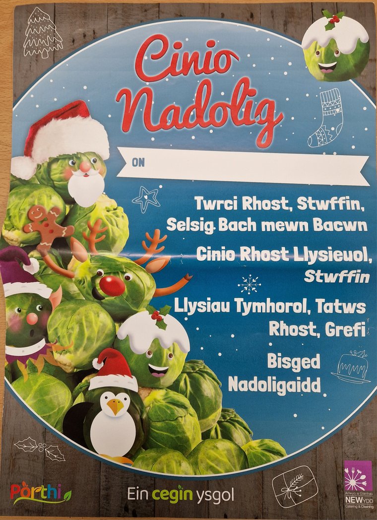 Cinio Nadolig yfory 13.12.23/ Christmas lunch tomorrow 13.12.23 🍽🥦🥕🎄🎅