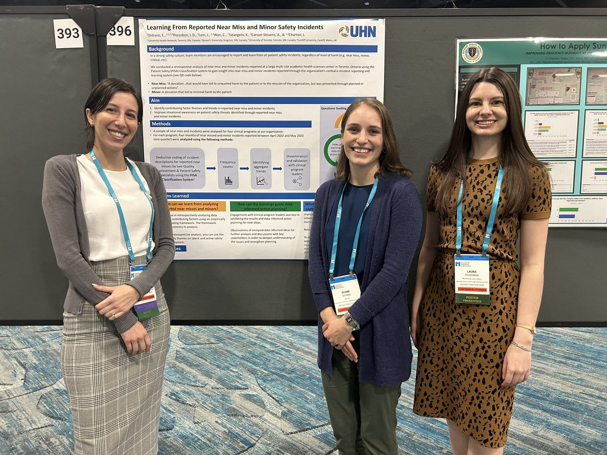 Incredibly proud of our @UHN #Quality & #PatientSafety team who are presenting some great work on improving patient outcomes & experiences at the #IHIForum this week!