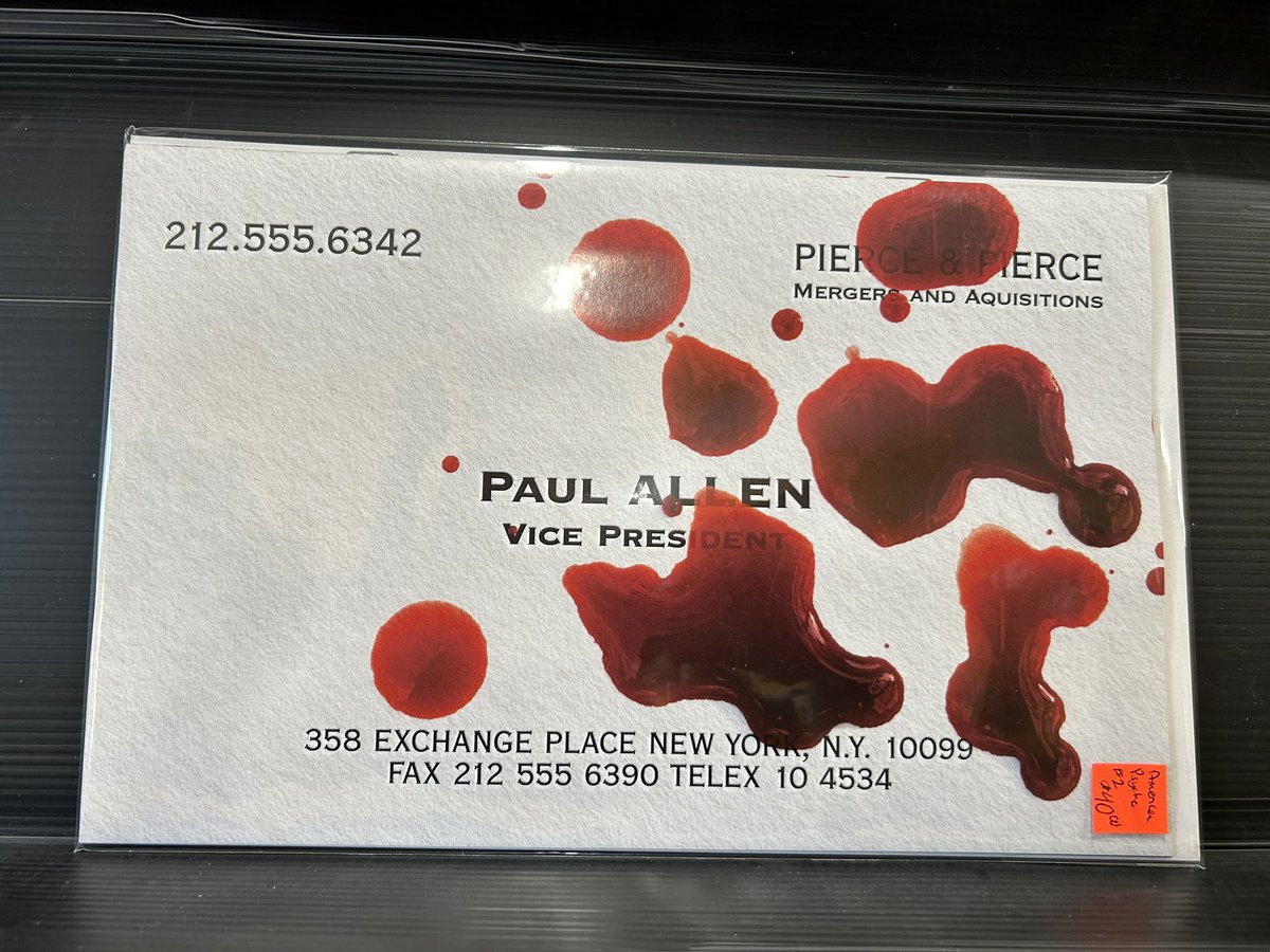 MostlyComics's tweet image. NCBD Wednesday December 13/2023 @sumeriancomics #AmericanPsycho #PatrickBateman