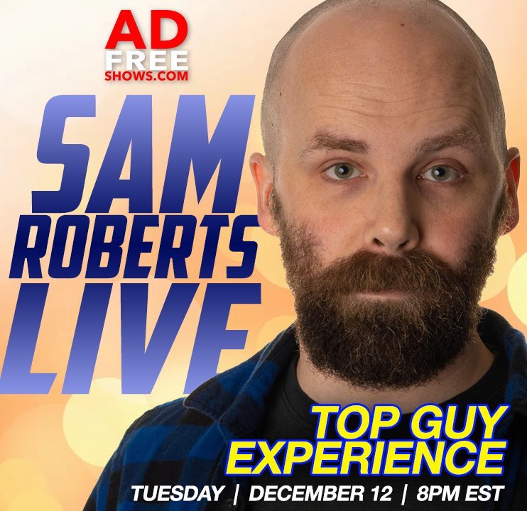 I’ll being going live tonight on @adfreeshows with the one and only @notsam! Join us if you part of the AFS family. Sign up now if you haven’t already!