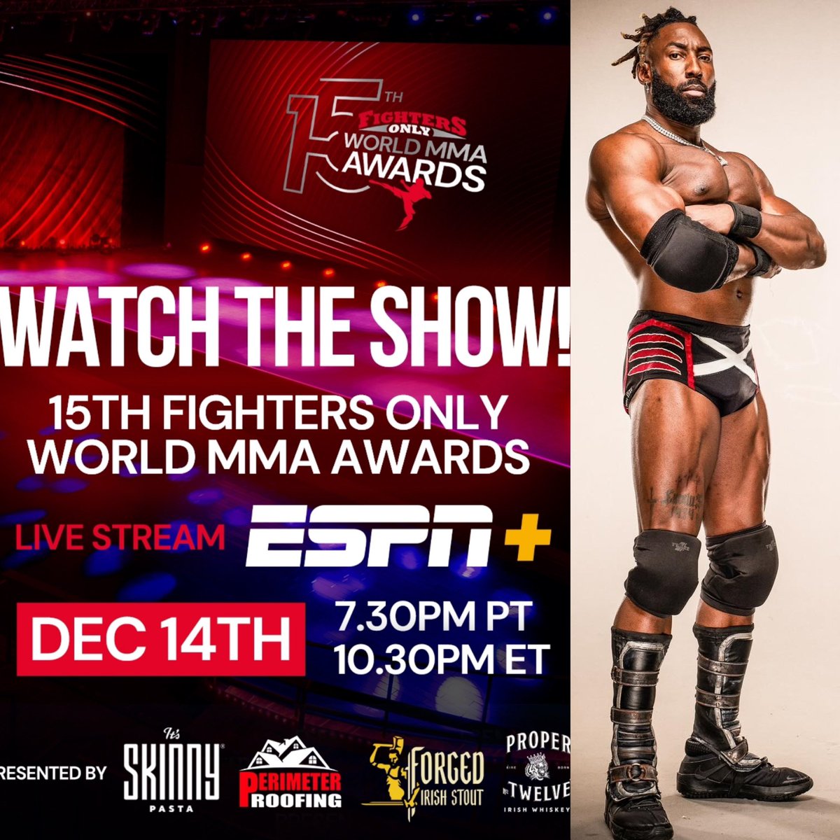 Tomorrow The Judge is in the Building @ESPN @espnmma @FightersOnly @WorldMMAAwards