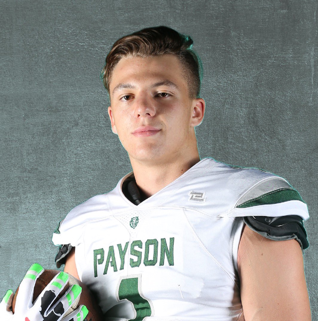 Payson High School Football Official (@lionfootballphs) on Twitter photo Congratulations to <a href="/CooperSwasey/">Cooper Swasey</a> for his second in a row 1st team all-state nominee.
The c/o 24 WR finished with 74 receptions, 1128 yards receiving and 13 receiving touchdowns.
He capped off what is arguably one of the best high school careers in Payson history. Congratulations to <a href="/CooperSwasey/">Cooper Swasey</a> for his second in a row 1st team all-state nominee.
The c/o 24 WR finished with 74 receptions, 1128 yards receiving and 13 receiving touchdowns.
He capped off what is arguably one of the best high school careers in Payson history.