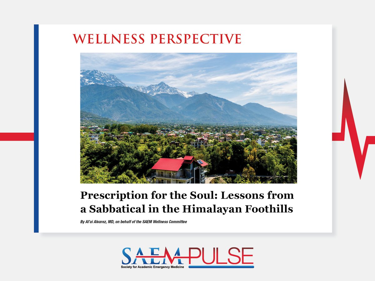 From #SAEMPulse: 'While the system and the institution should focus on creating a culture of wellness and improving efficiency in our practice, we also have a role to play. This role includes setting aside time to recharge.' @alvarezzzy Read now: ow.ly/N7RO50Q4Elo