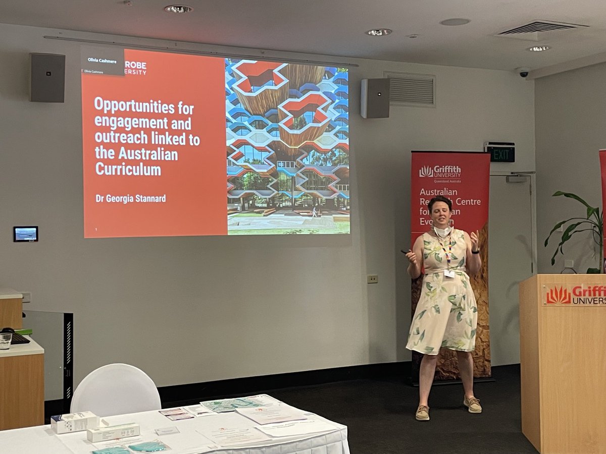 Georgia Stannard is flagging opportunities for connecting outreach and the Australian school curriculum to amplify the impact of our public engagement #ASHB2023