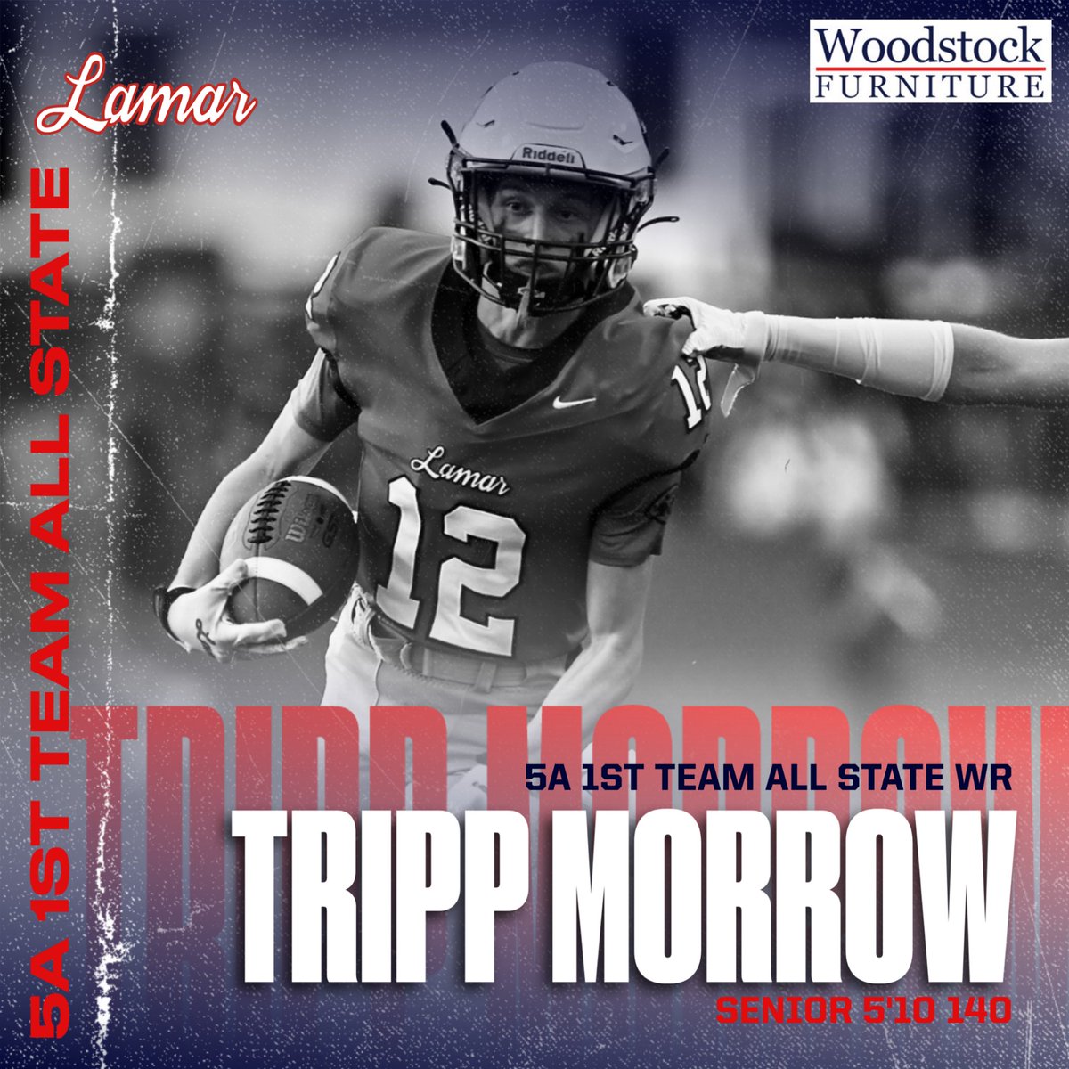 Tripp Morrow (@morrowtripp) on Twitter photo Very blessed to be selected as a 5A First Team All State receiver. <a href="/jland2/">Jacob Land</a> <a href="/lamarraiders/">Lamar School Athletics</a> <a href="/LamarSchool_fb/">Lamar School Football</a> Very blessed to be selected as a 5A First Team All State receiver. <a href="/jland2/">Jacob Land</a> <a href="/lamarraiders/">Lamar School Athletics</a> <a href="/LamarSchool_fb/">Lamar School Football</a>