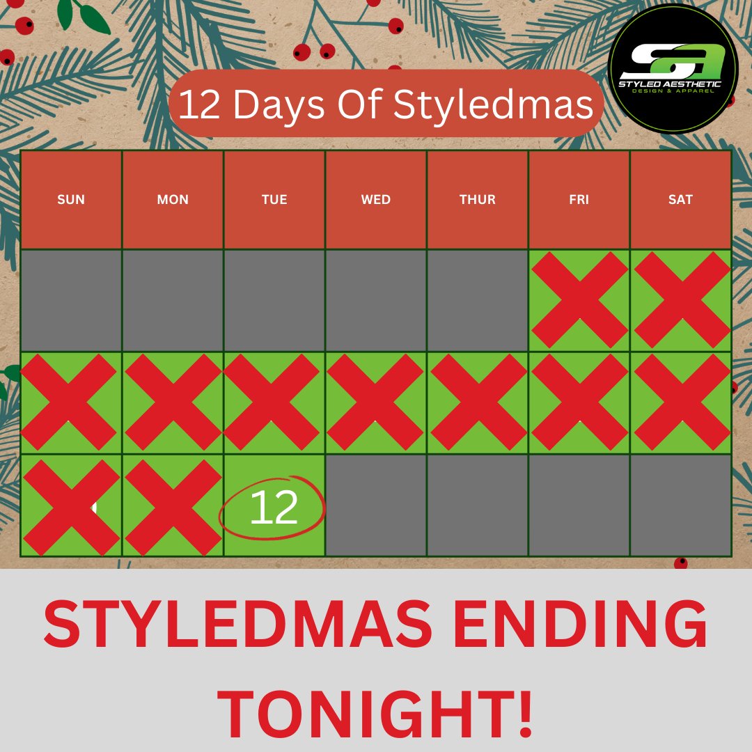 Styledmas ends tonight Submit your answers by midnight to be included in the styledmas giveaway drawing. Winners will be announced live at a date to be determined. #styledmas #printedbystyled