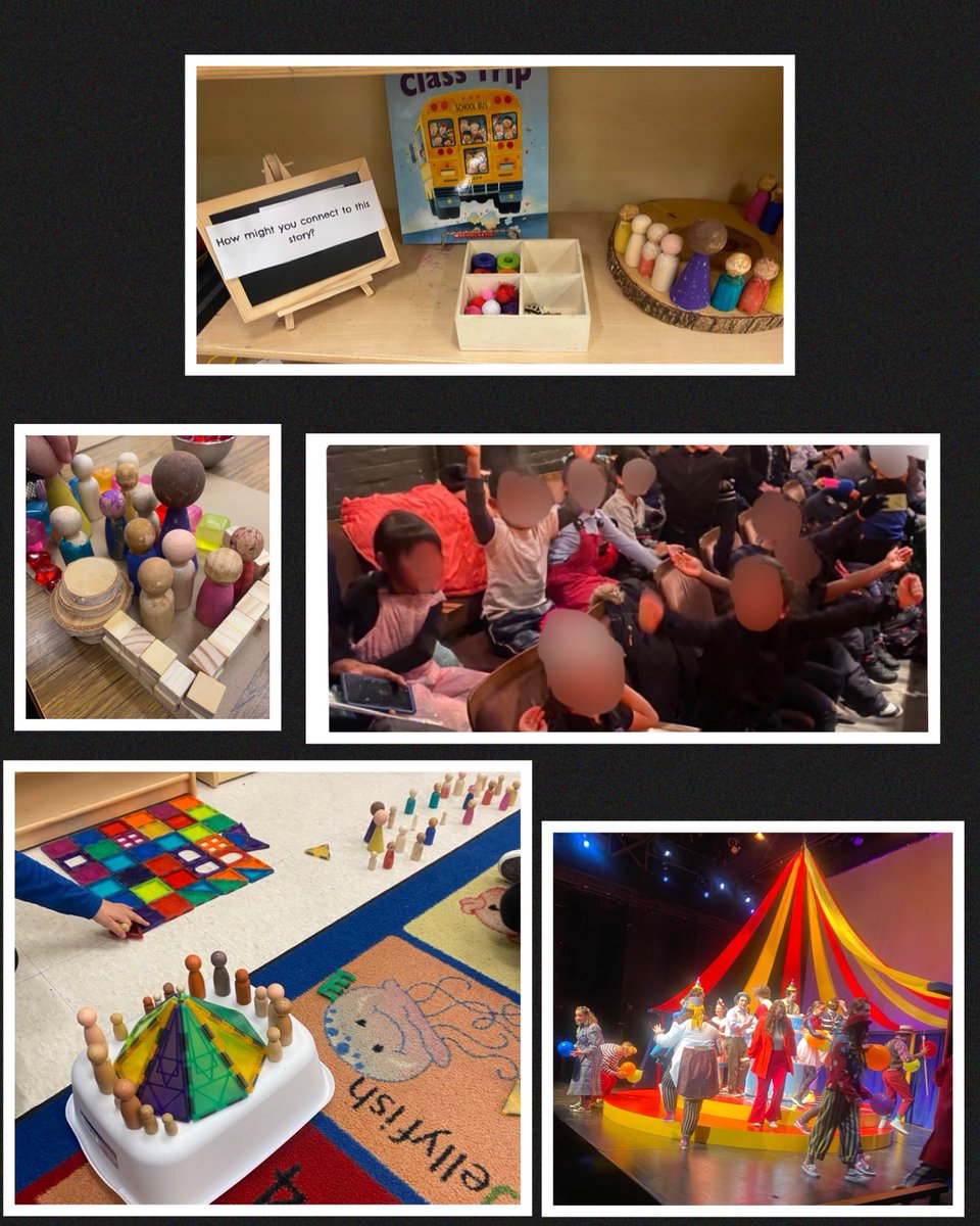 Last week learners were so excited for our first class trip to see Carnival of Munsch . During play learners recreated parts of our trip using #looseparts. What attention to detail. We created a new area in response to all the excitement. @LC2_TDSB @JungchoiP #earlyyears