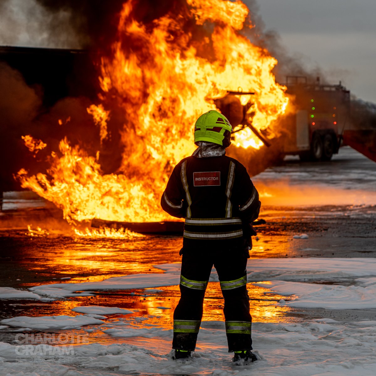 An amazing day spent with the French and British Fire Crews at the International Fire Rescue Training Centre at Teeside #Fire #Crews #Training #Teeside