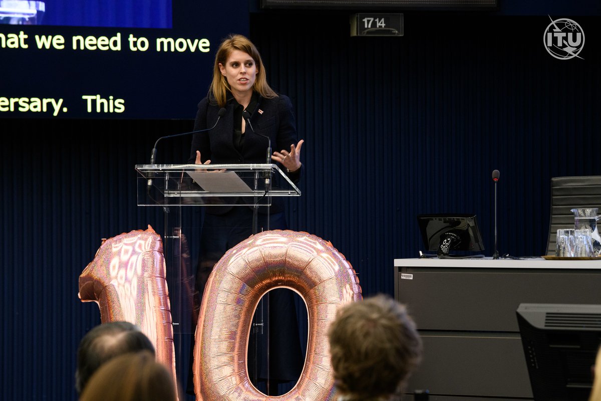 'ITU has given me a glimpse of what's possible when partnerships come together to change the way we do things together' ~HRH Princess Beatrice #EqualsInTech #Partner2Connect