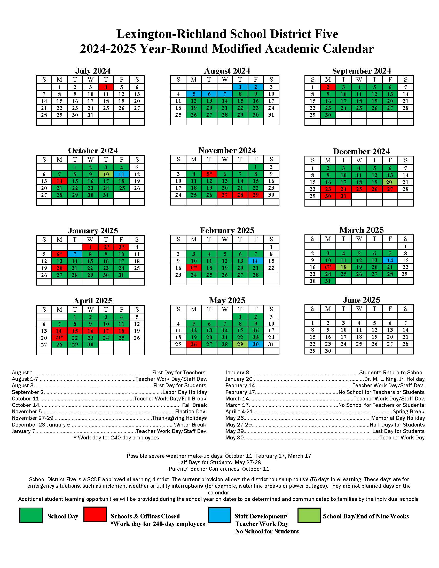 Lexington District 5 Calendar 2025 cyndia cordelie