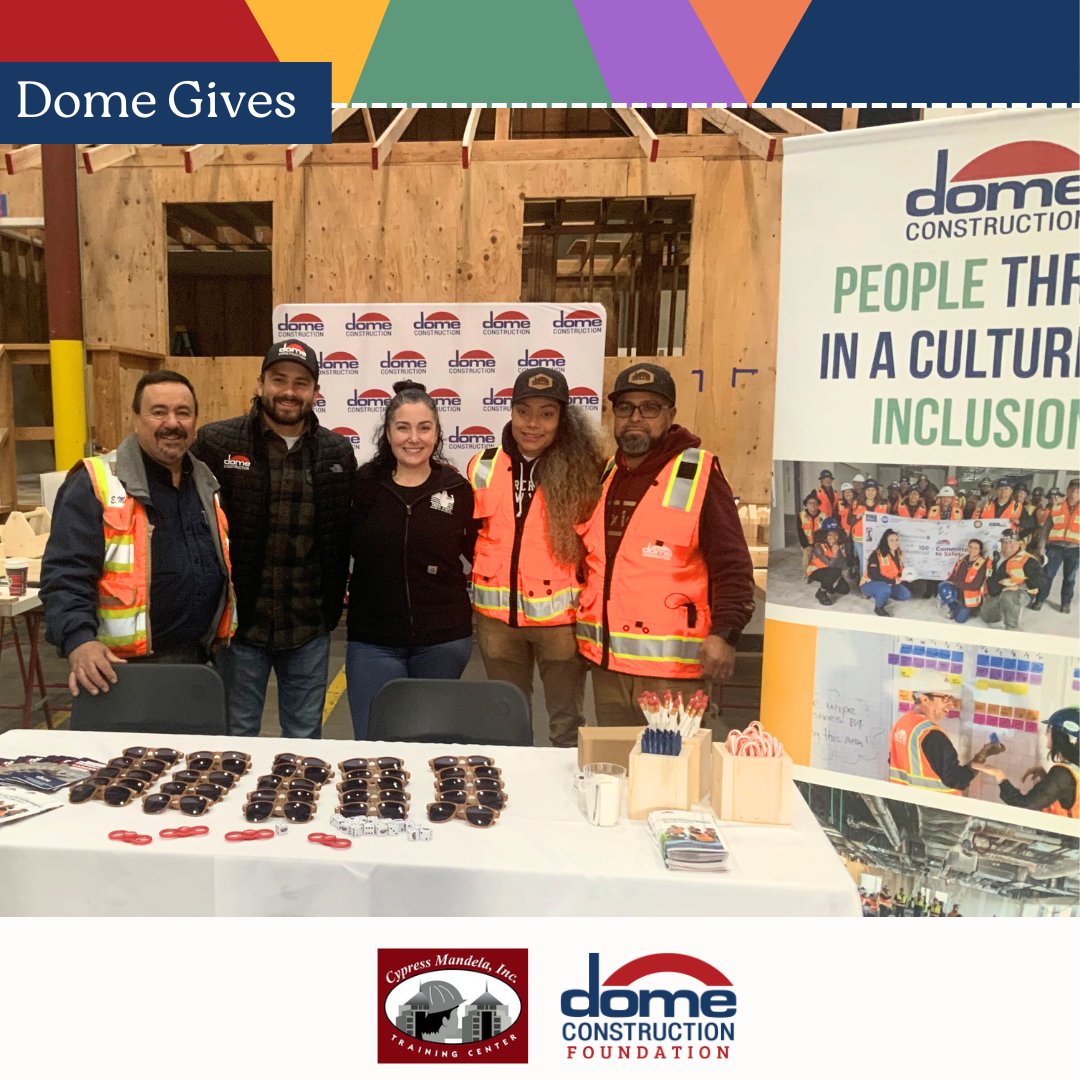 DomeBuilds's tweet photo. The Dome Construction Foundation is proud to be a supporter of The Cypress Mandela Training Center, q community-based organization committed to enhancing the lives of its beneficiaries by offering pre-apprentice construction and life skills training. https://t.co/UKjVmFxAjr