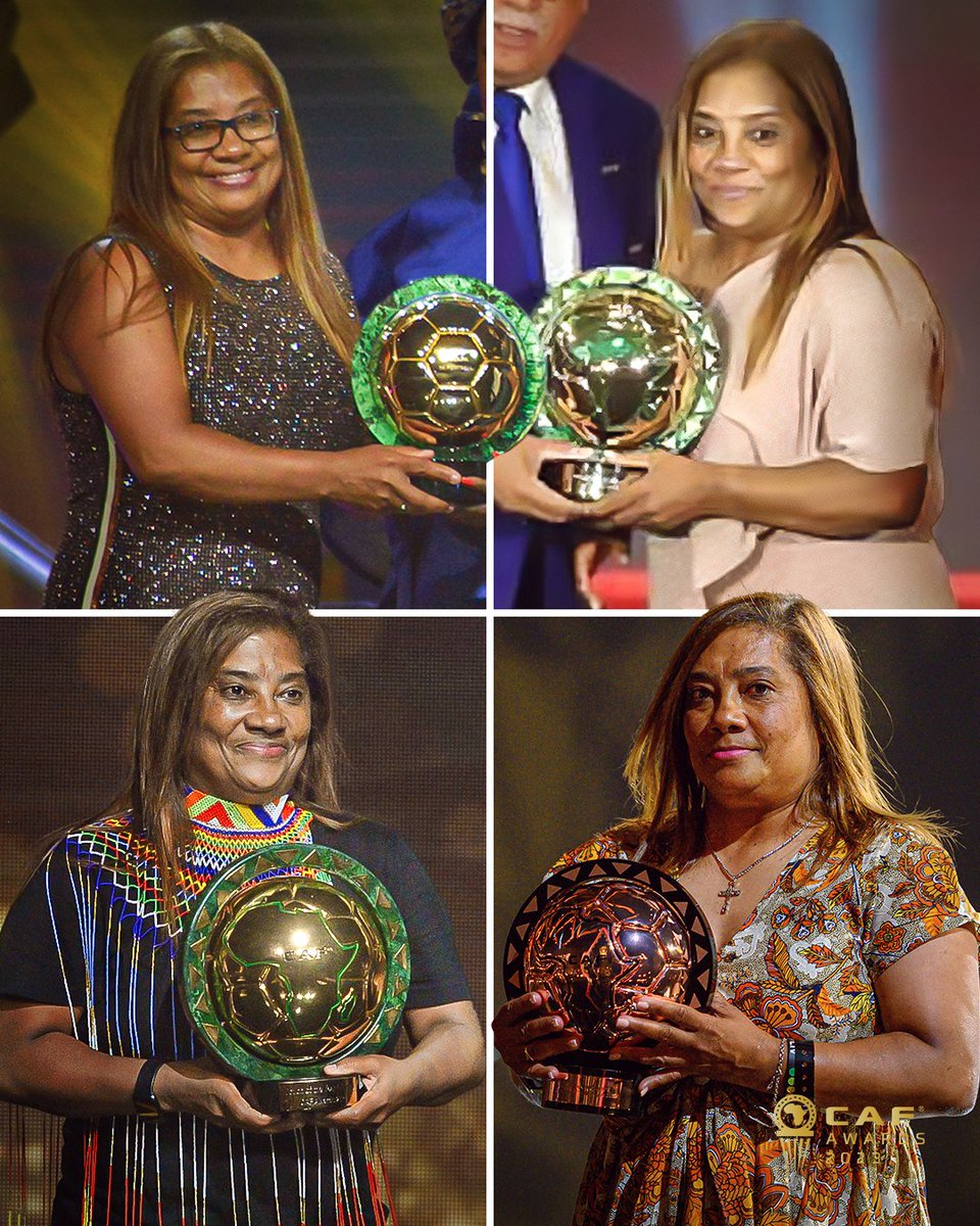 Desiree Jou Lekker Ding!🌟

It’s not 1, nah nah not 2 .. oh you thought it’s 3? it’s the 4th time Coach Desiree! 👏

The Coach of the Year 🇿🇦🏆

#EmpoweringOurGame | @descaptain | #CAFAwards2023