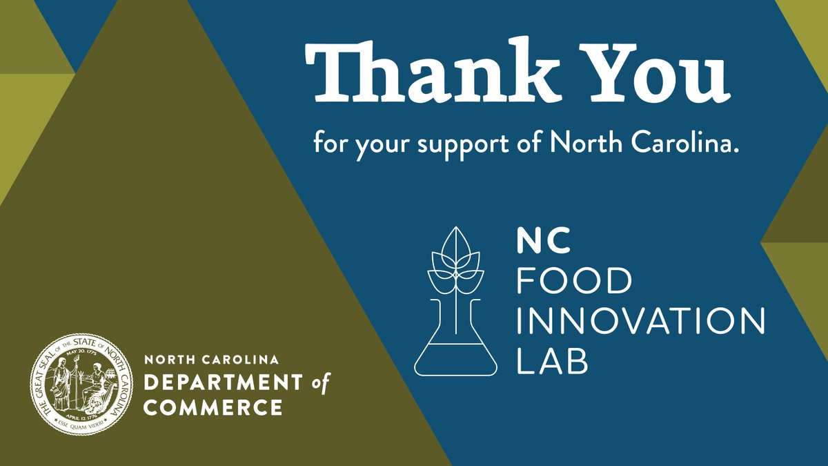 This #ThankYouNC spotlights our partners at the @NCFoodInnovLab! NCFIL helps food companies and entrepreneurs get their products to market quickly and efficiently using the latest in food processing equipment, export food scientists + partners.
More: ncfoodinnovationlab.org/about