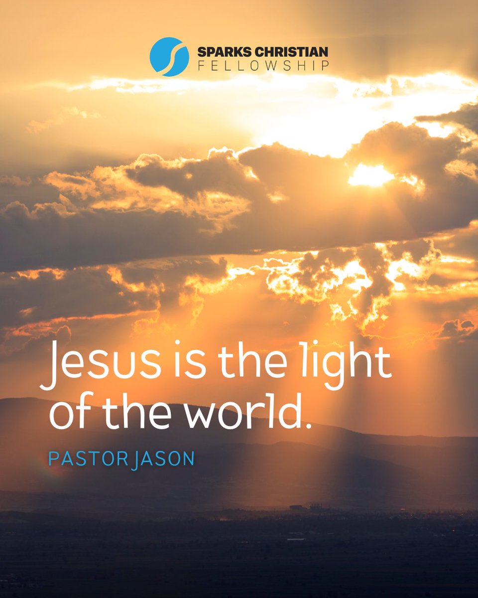 Let the light of Jesus be your guide in all that you do. 

#ReflectHisLight #GodsGoodness #SparksChristianFellowship #SermonQuote