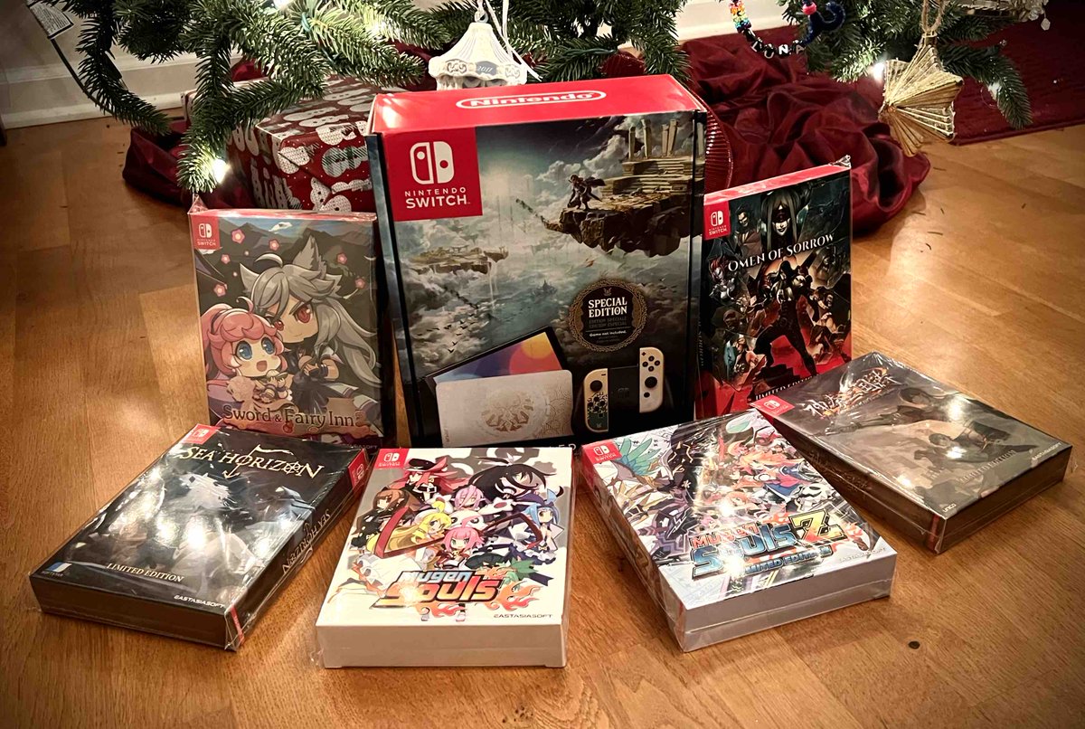 🎄🎁 HOLIDAY GIVEAWAY 2023 🎁🎄

This Christmas season, we’re gifting a #TotK Special Edition Nintendo Switch OLED and 6 #eastasiasoft Limited Editions!

For a chance to win:
✅Follow
✅Repost
✅Tag a friend

Drawing 11pm ET December 25th
 
#PhysicalGames #Christmas2023 #Giveaway