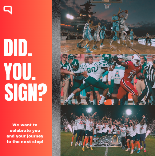 sportsthread's tweet photo. Let's celebrate you! We want to shoutout and uplift all of our amazing athletes taking the next step in their athletic journey! DM us if you have committed! #SportsThread #BeDiscovered https://t.co/pUgNskAiNt