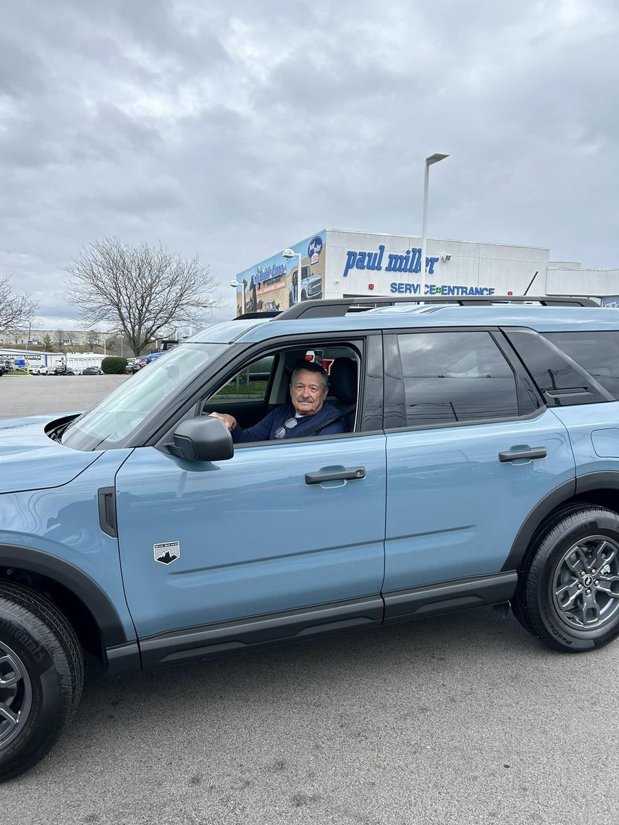 Michael Hensley is ready to unleash his inner adventurer with the 2024 Ford Bronco Sport SUV. Welcome to the Paul Miller Ford family! 💙 Over 15 Bronco Sports are now available! 👇🏼 paulmillerford.com/new-vehicles/b…