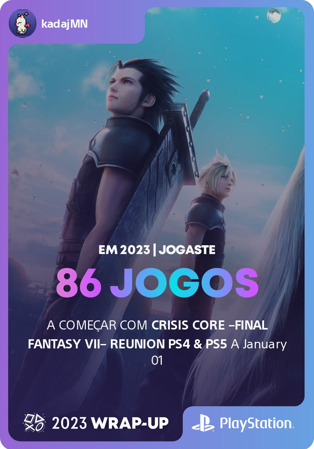 Jogo PS5 Crisis Core Final Fantasy VII - Brasil Games - Console PS5 - Jogos  para PS4 - Jogos para Xbox One - Jogos par Nintendo Switch - Cartões PSN -  PC Gamer