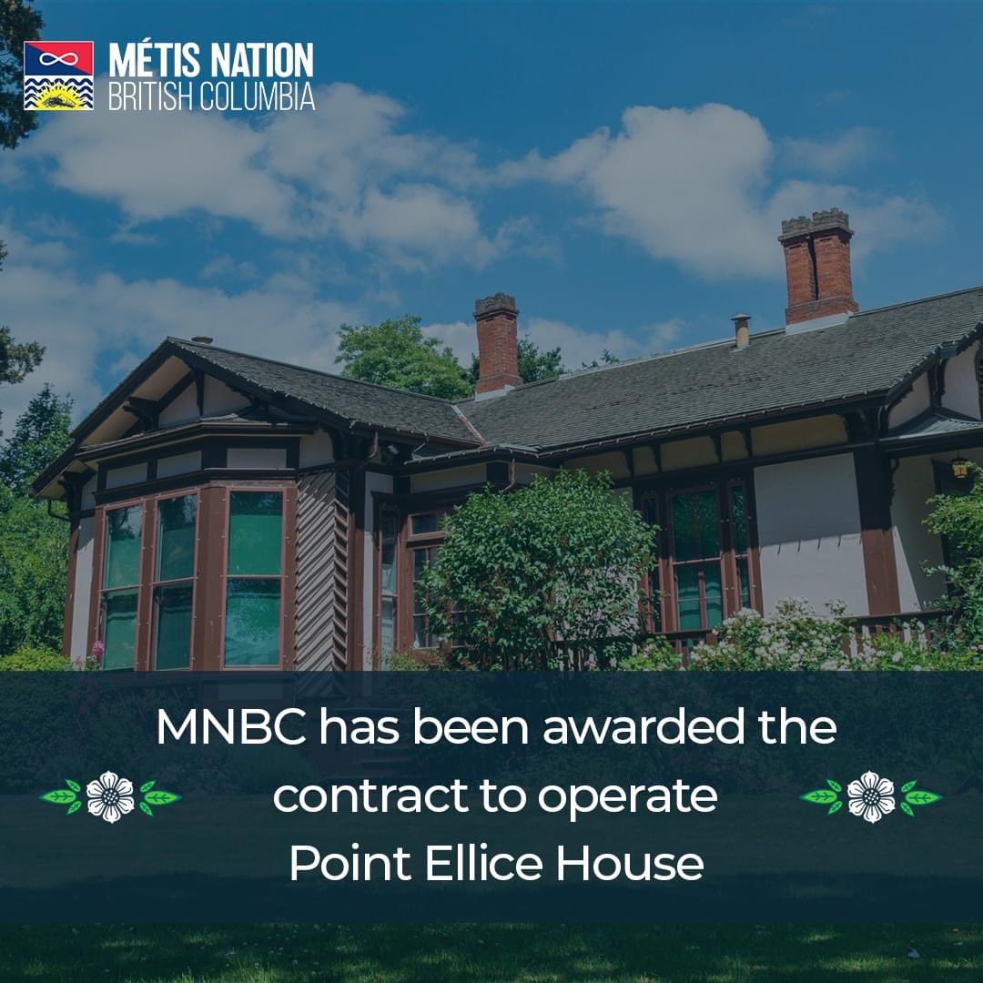 We are thrilled to announce we have been awarded the contract to operate historic Point Ellice House in Victoria, BC! This landmark holds immense historical significance for Métis people in the area, reflecting our unique heritage, customs, and way of life mnbc.ca/news/mnbc-has-…