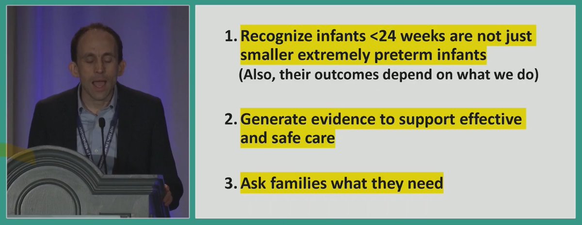Dr. Matthew Rysavy shares data on care of infants at <24 weeks gestation and why these infants should be considered separately than other extremely preterm infants #HotTopicsNeo2023 #neoEBM #neoTwitter