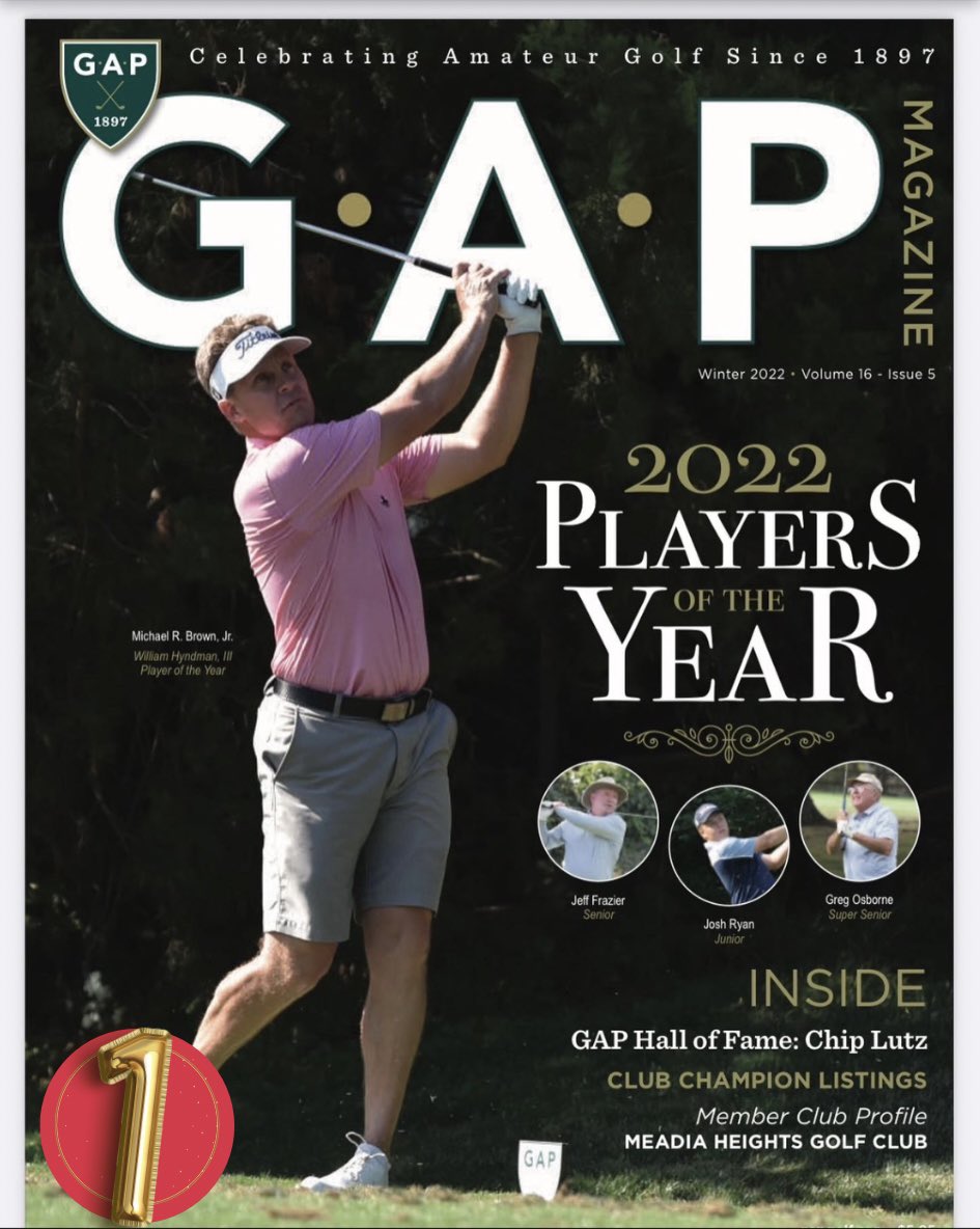 Today begins Makefield’s 12 days of Christmas for accomplishments in 2023! First up from January: Mike Brown  being the William Hyndman III player of the year and one of the 2022 players of the year for @GAofPhilly! #TFX #makefieldputters #makefieldputter #makeputts #golf