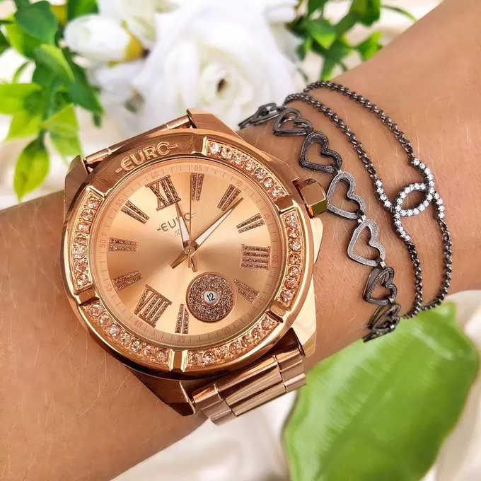 Relógio Euro Feminino Delux Rosé – EU2115AQ/4J