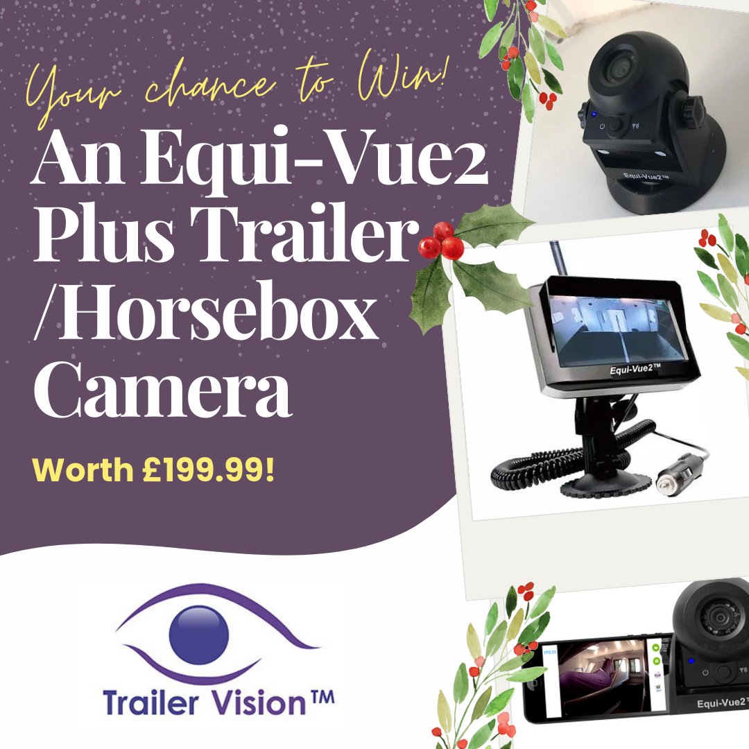 Fancy winning an Equi-Vue2 Plus camera for your horsebox or trailer worth £199.99? Keep eyes on your horse at all times when travelling your horse with Trailer Vision's assistance. Enter the competition here - horsemart.co.uk/12-competition…