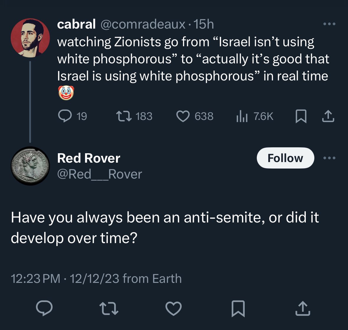 doctor_cabral's tweet image. Criticizing the use of white phosphorous is anti-Semitic now