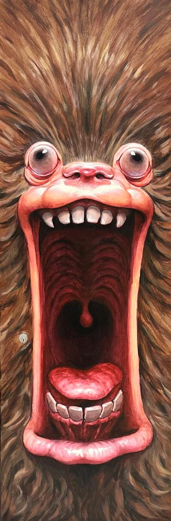 「painted a hairy and potentially yelling 」|Froggersのイラスト