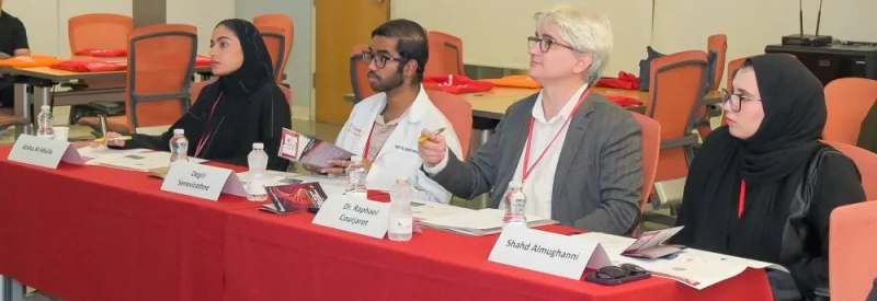 GulfTimes_QATAR's tweet photo. Some 217 students from 34 high schools in Qatar, the UAE and Jordan presented their research projects to a panel of expert judges during this year's edition of the Weill Cornell Medicine-Qatar @WCMQatar High School Research Competition.
https://t.co/BXadZk2Q1p https://t.co/EHXcOWJmXp