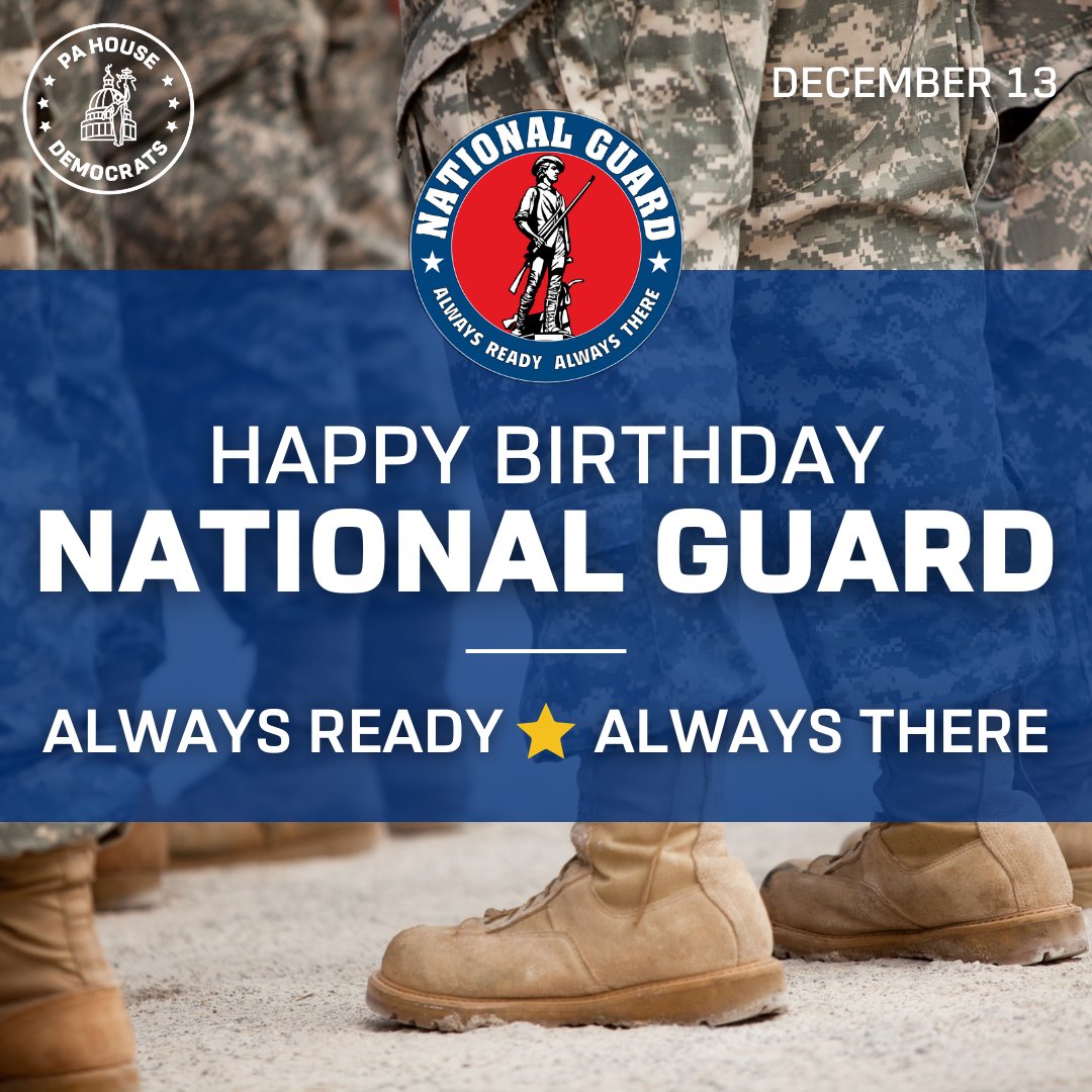 Happy Birthday to the United States National Guard! Thank you for your dedication to defending our nation.