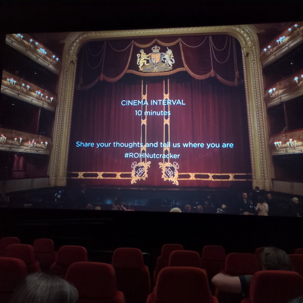 campervanfamfun's tweet image. #ROHNutcracker enjoying the performance at #cineworld Braintree. Just need a glass of champagne now for the interval!