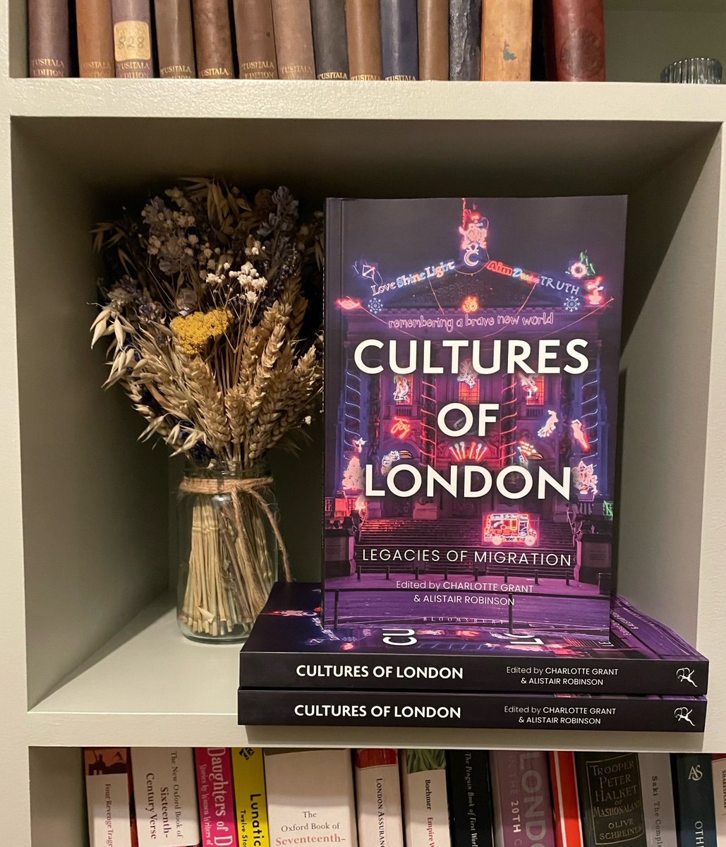 Great to finally see this volume in the flesh (and to display them on my lovely sage green shelves). A real pleasure to edit this with Charlotte Grant and a privilege to work with such a great bunch of contributors. bloomsbury.com/uk/cultures-of…