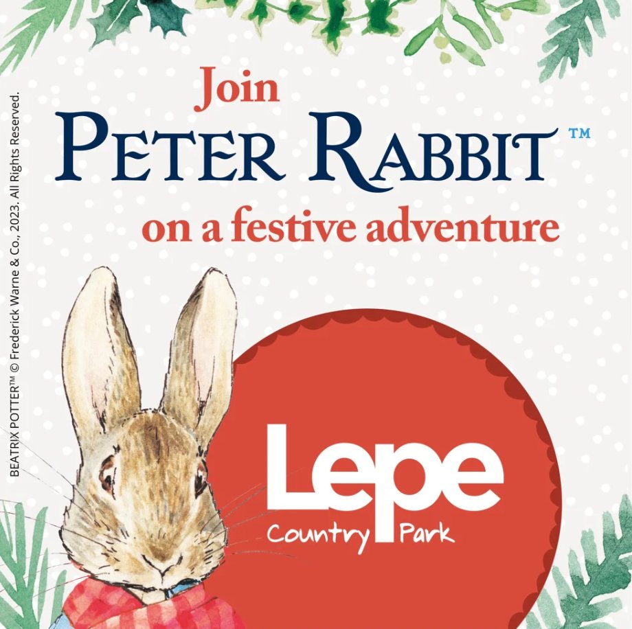 Join Peter Rabbit™ and friends on a festive adventure around some of Hampshire’s most spectacular country parks.

beatrixpottersociety.org.uk/events/christm…

#BeatrixPotter #PeterRabbit #HampshireCountyCouncil #ChristmasTrail #FestiveAdventure