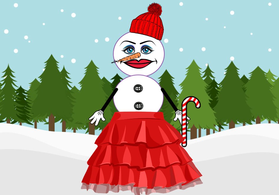 Check out the perfect snowperson ☃️ (Shes so fancy!!) I built using <a href="/nearpod/">Nearpod</a> today for #GISDwinterWONDERland! <a href="/DigitalGISD/">Garland ISD’s Digital Learning Team</a> Want to join the fun? bit.ly/3QTqtil