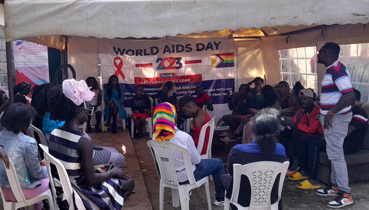 MaamaMakeba's tweet photo. Let communities lead"
2023 World AIDS Day, MTC led the trans community in commemorating this day, HIV counselling and testing was done,distribution of condoms,quick oral test kit distribution, and preventative measures were emphasized. https://t.co/PL1k1OBVLq