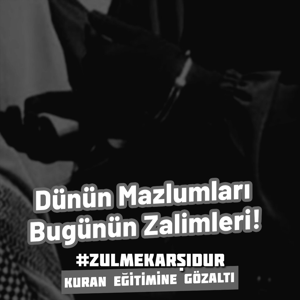 IskenderKaya_'s tweet photo. Sadece Kur'an eğitimi verdiği müslüman kadınlar bir teröristmiş gibi kelepçelenerek gözaltına alındı. 

Kuran okumak ve öğretmek ne zaman suç oldu?

@mk_mahmutkar
@gergerliogluof
@kenan_alpay

Bu zülme ses verin.

#ZulmeKarşıDur
Kuran Eğitimine Gözaltı https://t.co/Ey0f9joZGi