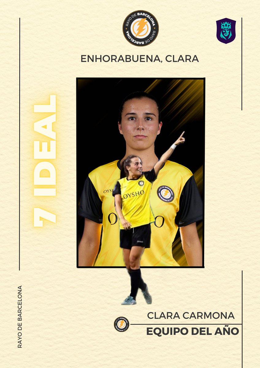 🏆| 7 IDEAL |🏆

⚡️🏆 Clara Carmona entra en el 7 ideal de la Queens League este 2023.

💛🐐 Todos los rayistas estamos orgullosos de ti, enhorabuena, <a href="/claracarmona_/">clara carmona</a>. 

#QueensLeague #LasVillanas 🦹‍♀️