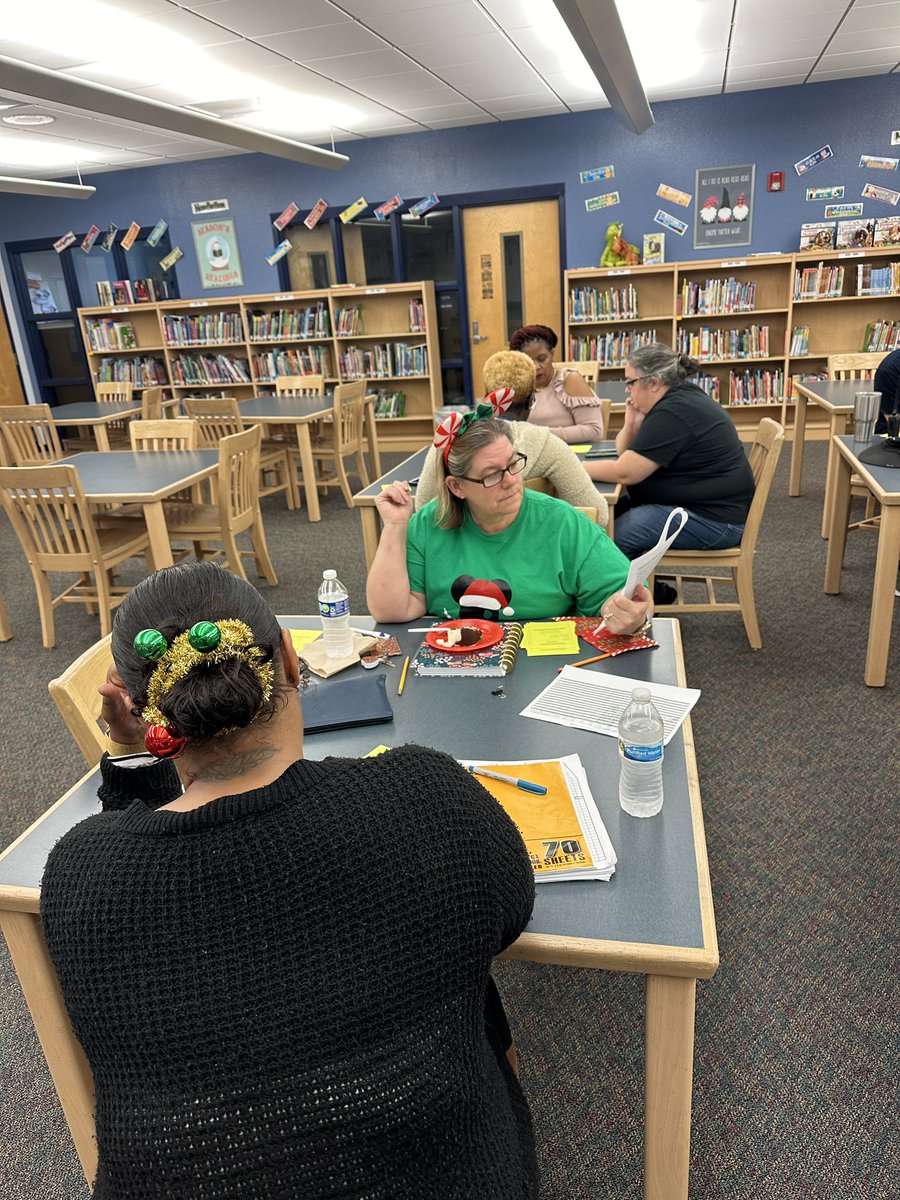 Our ITD meeting today focused on the power of Read Alouds in the classroom. Teachers practiced creating questions tied to the benchmarks to support the use of picture books. 📖 #onlythebestatoakcrest