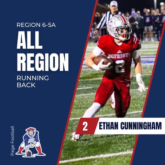 Congrats to JP for earning All Region 6-5A QB and Ethan Region 6-5A RB