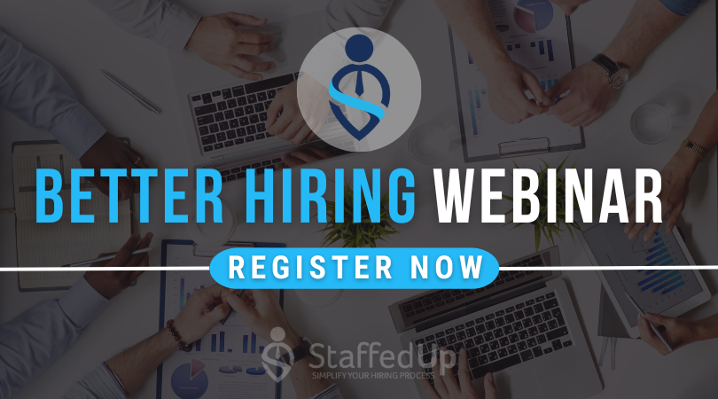Don't forget! Tomorrow is our Better Hiring Webinar! Register by clicking the link below.
hubs.la/Q02cTn4c0
#staffedup #hiringwebinar #hiringtips