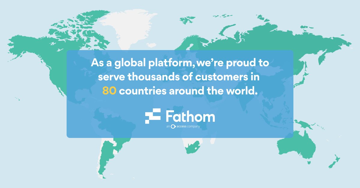 Highlighting our expansive global community 🌍 In the past year, Fathom has been embraced by customers in an impressive 80 countries across the globe! See Fathom’s full review of 2023 👇 hubs.ly/Q02bXLH20