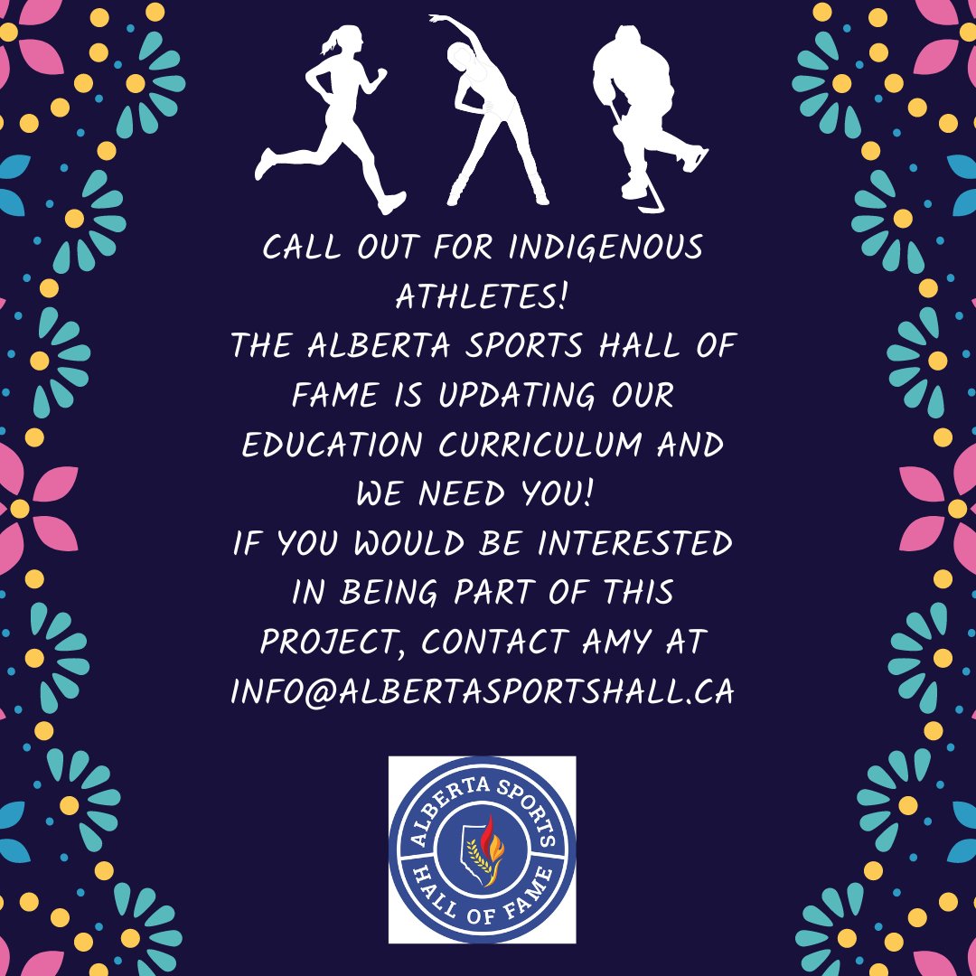 ABSportsHall's tweet image. We're looking for Indigenous athletes!

We are updating our education programs and need your help. If you are interested or are looking for more information, please contact Amy at info@albertasportshall.ca.

#EducationProgram #BeyondTheClassroom @AboriginalSport @AboriginalSC