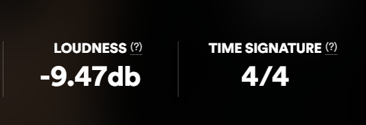 musicstaxcom's tweet photo. We've just rolled out time signature display on all tracks. This is added to the main analysis area of the track (where the tempo, key and loudness are displayed). https://t.co/8CCRkB93Ff
