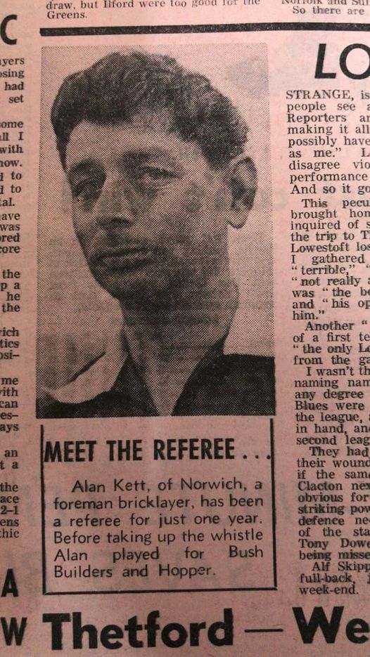 Stumbling across a photograph of your own Grandad in a history group on facebook is pretty special! #referee #norwich