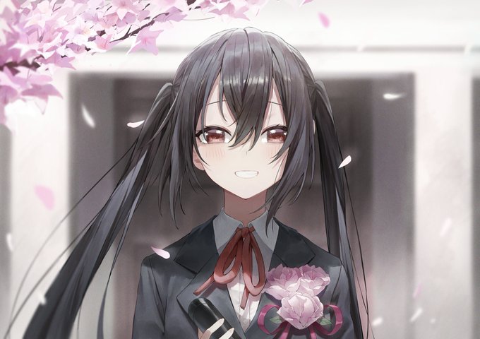 「何かを持っている 桜が丘女子高等学校制服」のTwitter画像/イラスト(新着)