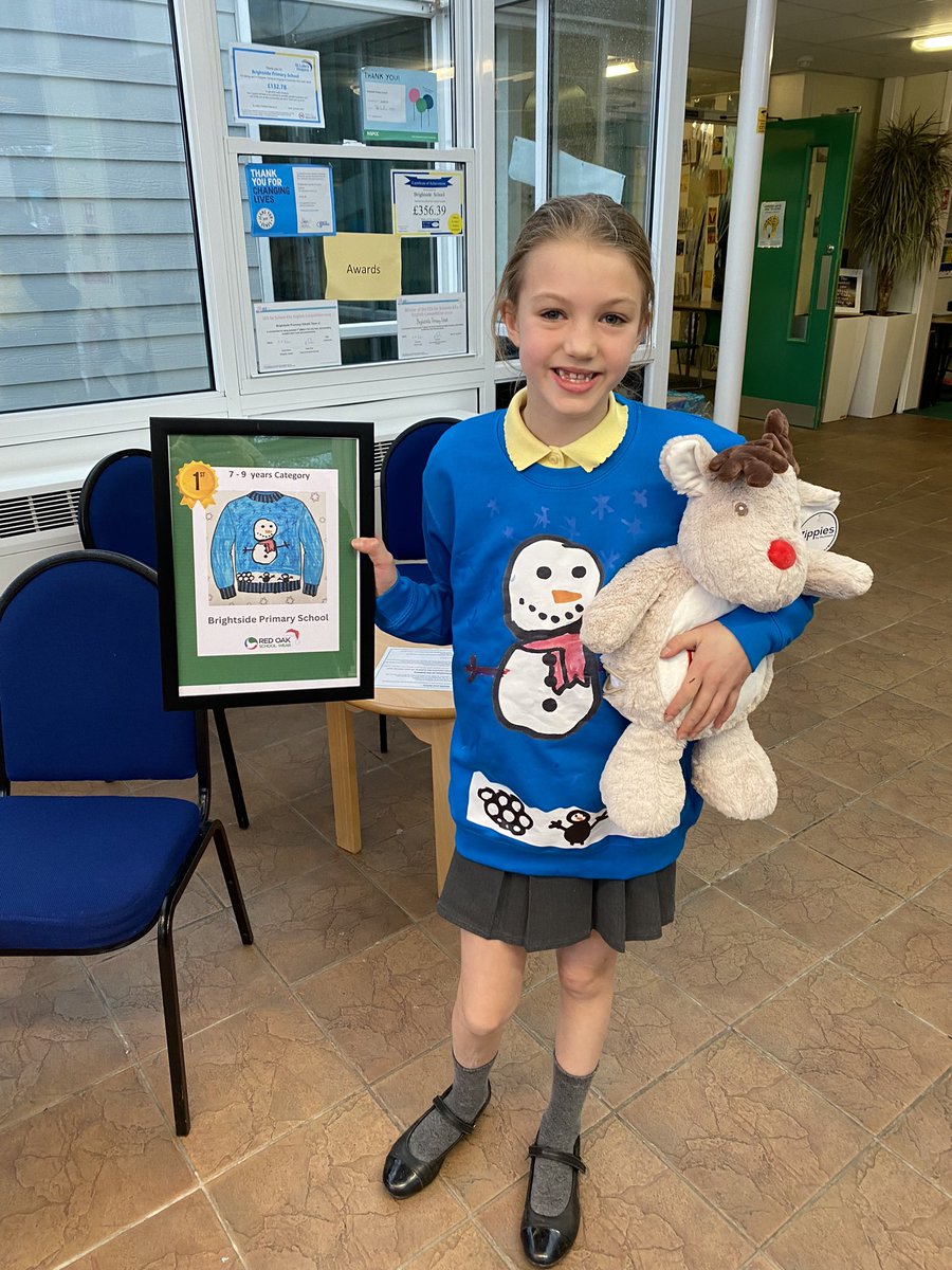 Phoebe in Year 4 only went and won the design your own Christmas jumper competition! Here she is wearing her winning design! Phoebe &amp; the rest of her class are now deciding what to spend their £50 voucher on! Well done Phoebe! ⛄️ Thank you <a href="/redoakschools/">RedOak Schoolwear</a>