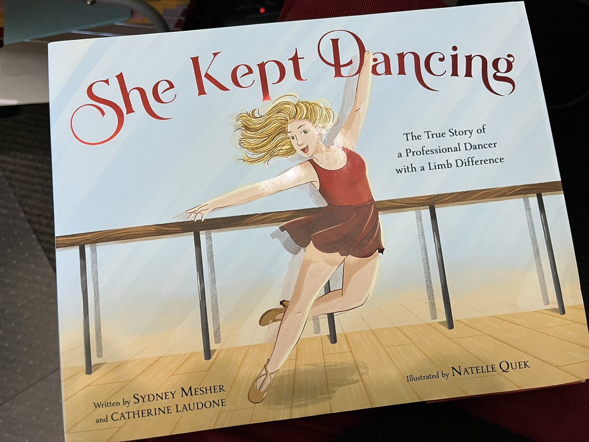 In today’s book mail! It is the story of Sydney Mesher and her journey of becoming a professional dancer with a limb difference. ⭐️⭐️⭐️⭐️⭐️