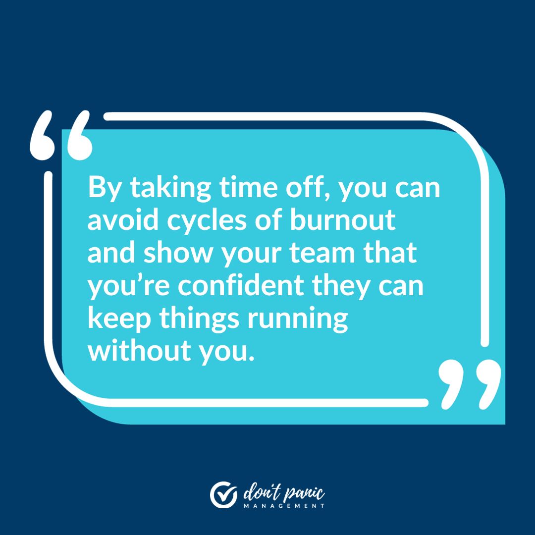 On the blog, we’re talking about how to take a true, unplugged vacation and how to set your team up for success while you’re away. 

#businessowners #businessownertips #vacation

dontpanicmgmt.com/the-business-o…